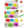 Test Tube Bead Matching Toy Fine Motor Skills Preschool Learning Color Sorting Cup Toddler Boys Girls Educational Colorful Ball Catching Dropping Toy