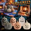 Holiday Decor Cushaw Scene Layout Home Decoration With Light Strip (Without Battery)
