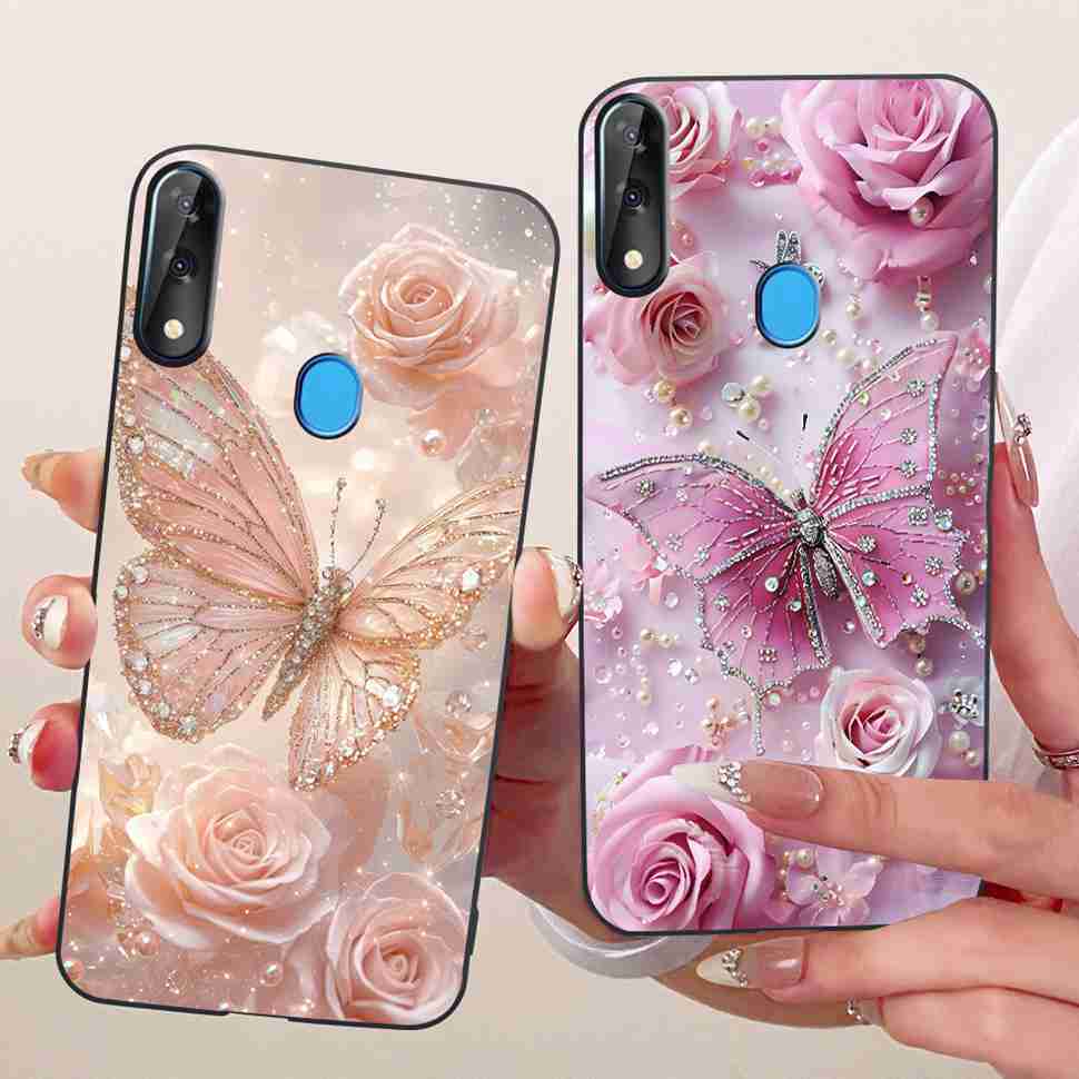 For ZTE Blade V10 2019 6.3" Case Lovely Cartoon Cat Silicone TPU Black Cover For ZTE Blade V10 V 10 2019 Phone Cases Bumper