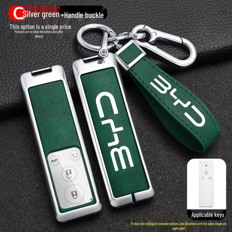Compatible BYD G5 Car Key Case Cover (2016-2018 Models), High-End Suri Metal Shell.
