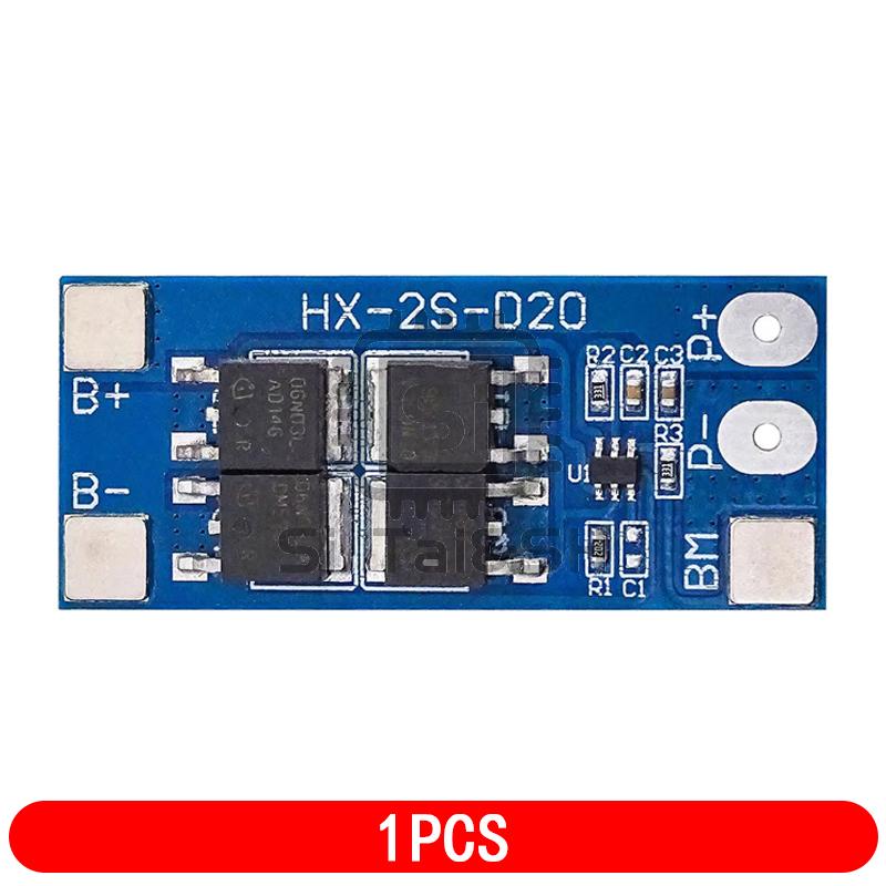 

1~10Pcs 2S 7.4V 18650 Lithium Battery Protection Board Module 8.4 V Battery 13A Working Current 20A Current-Limiting HX-2S-D20