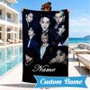 Custom Name K-pop stray Style Collective Beach Towel Microfiber Beach Towel, Lightweight and Quick-Dry, for Summer Travel, Swimming Pool Gift