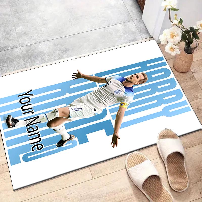 Harry Kane Design Area Rug Personalized Name- Non-Slip, Soft & Cozy Floor Mat for Living Room, Office - Indoor/Outdoor Carpet