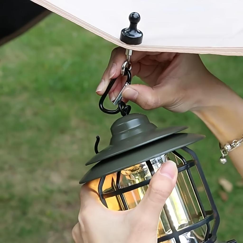 1pc Strong Magnetic Suspension Hooks, Tent Canopy Fixer Suspension Buckle, Camping Light Hooks, Outdoor Camping Essentials