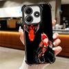 Goldener Karpfen Glücks-Koi Beschichtung Handyhülle Für Xiaomi Redmi Note 14 15 Pro Plus 13 12 11 11S 11T 10 9S 9 5G Sturzfest Airbag Abdeckung