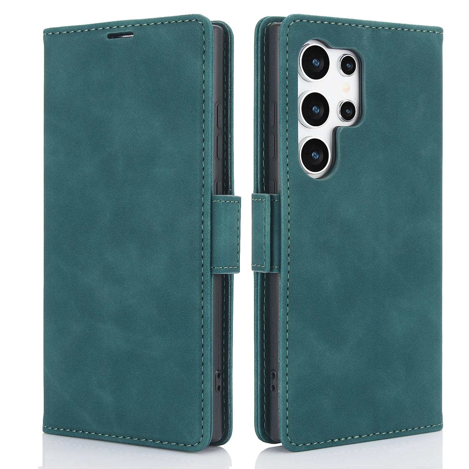 

Flip Leather Phone Case for Samsung Galaxy S22 S23 S24 FE S25 Edge S26 Ultra Plus A15 A25 A35 A55 with Card Holder Wallet Cover Galaxy S26 Ultra