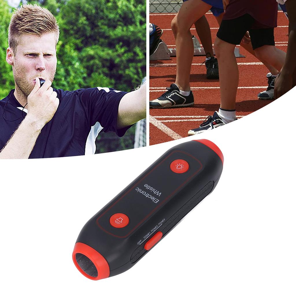Electronic Whistle 3 3 Volume Blow Whistle with LED Light for Training Sports