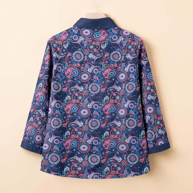 YUZHAOLIN Women's 100% Cotton Floral Shirt