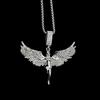 New Angel Goddess Wings Zircon Pendant Necklace For Women Men Trend Elegant Choker Neck Chain Jewelry Hip Hop Gift Party 2026