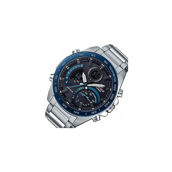 

CASIO/EDIFICE Солнечные часы Ана-цифровой хронограф Мужские Связь со смартфоном Модель для зарубежного рынка [Параллельный импорт] ECB-900DB-1B