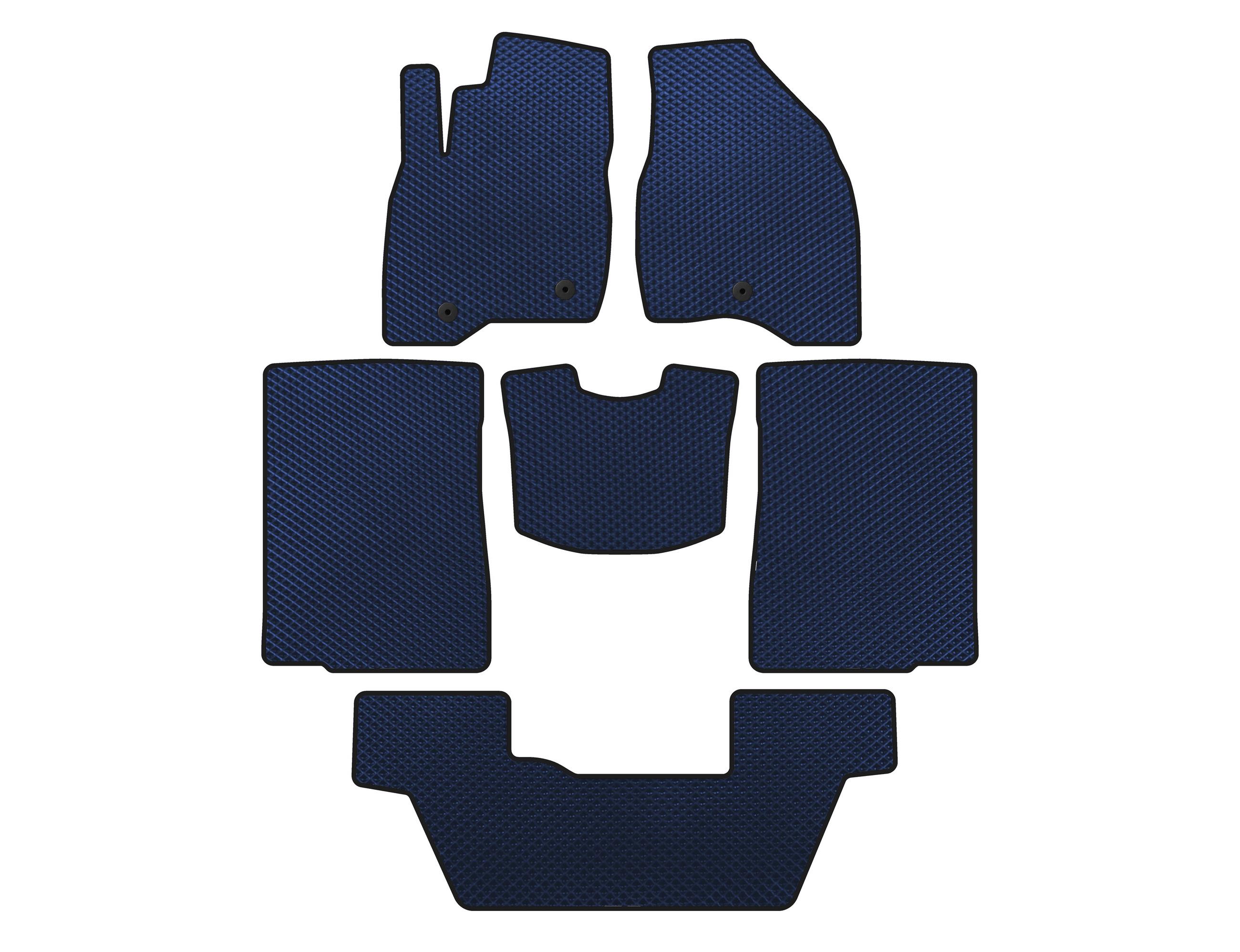 

EVA mats (2015-2017, 3 rows, 7-seater, Blue) for Ford Explorer