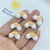 30Pcs New Cute Resin Mini Colorful Rainbow Series Flat Back Manicure Parts Embellishments For Hair Bows Accessorie