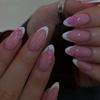 Wearable Manicure Nails French Elegant Fake Nails Violet Nude Color Boutique Wearable Nails 30 Pieces