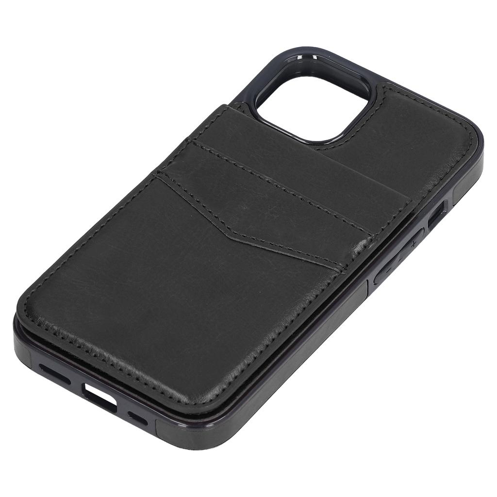6.1in Phone Case Compatible for IPhone 13 PU Leather Wallet Phone Case with Magnetic Buckle Protective Case with Clip