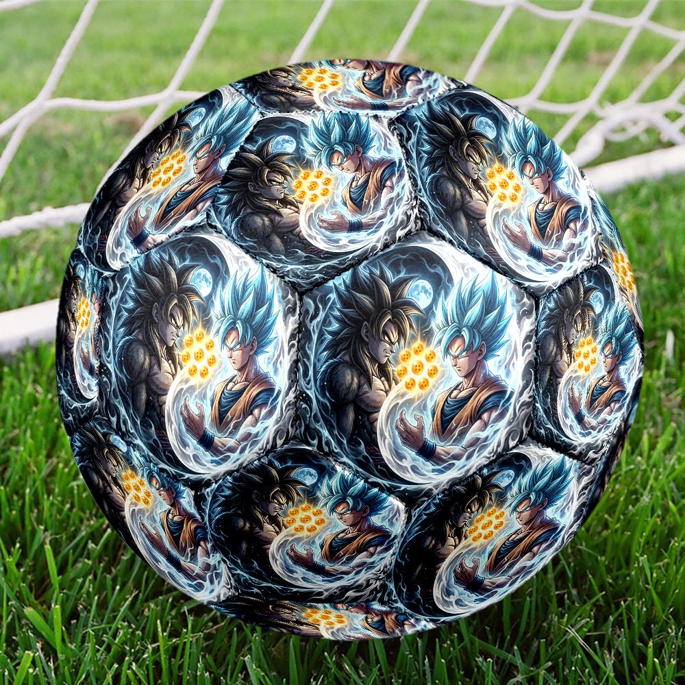 1pc Dragon Ball Z Football Soccer Ball Size 5 Indoor Soccer Ball Fashion Colorful  Backyard Game -Great For Sports Fans Gift HE58