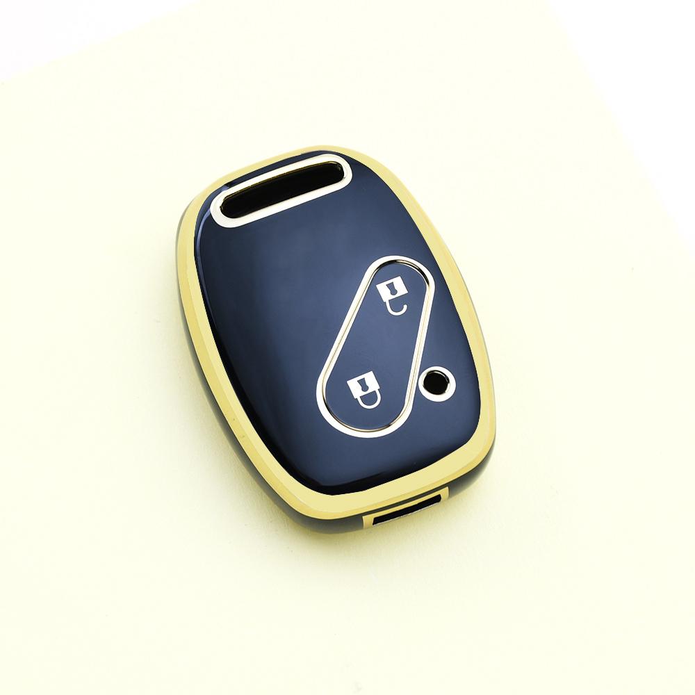 Car Key Case Cover Silver Edge Tpu For Honda Cr-V Freed Freed Fit Civic Jazz Pilot Accord Pilot Insight Auto Shell Fob Holder