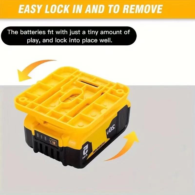 1PC Battery Holder for Dewalt 14.4V-18 Lithium Battery Suspension Bracket Battery Base Pendant