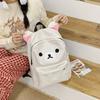 Cartoon Kawaii Rilakkumas Rucksack Korilakkuma Stickerei Wasserdichtes Nylon Rucksack Große Kapazität Mädchen Jungen Schüler Schultasche