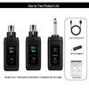 Wireless Transmitter Receiver for Electric Guitar, Saxophone, Bass - Audio Transmission Cable