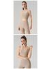 Women's Seamless Yoga Vest with Chest Pads - Soft, Glutinous, Square Neck, Beautiful Back Design