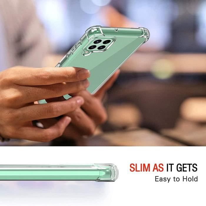 Coque Transparente PROSHOP pour Samsung Galaxy A22 5G - Protection 4 Coins Renforcée + Verre Trempé