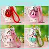 Creative Woven Rope Keychain With Metal Ring And Bell Design For Couples And Men Women