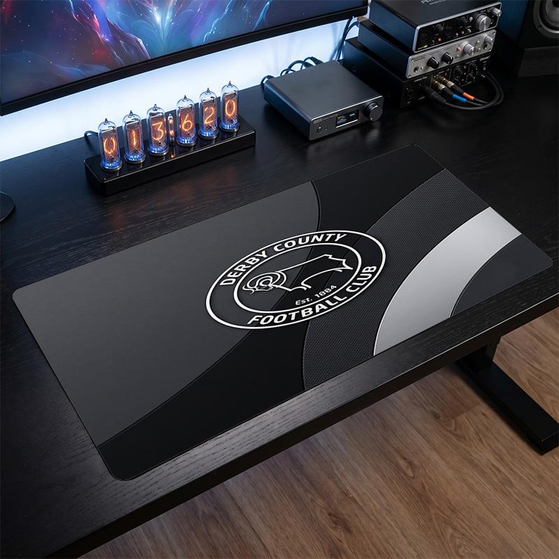 Derby County Football Print Large Mouse Pad, Anti-Slip Extended Gaming Desk Mat for Office Home