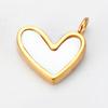 4Pcs Natural Shell Heart Butterfly Bear Clover Charms For DIY Earrings Necklace Stainless Steel Jewelry Hand Making Supplies