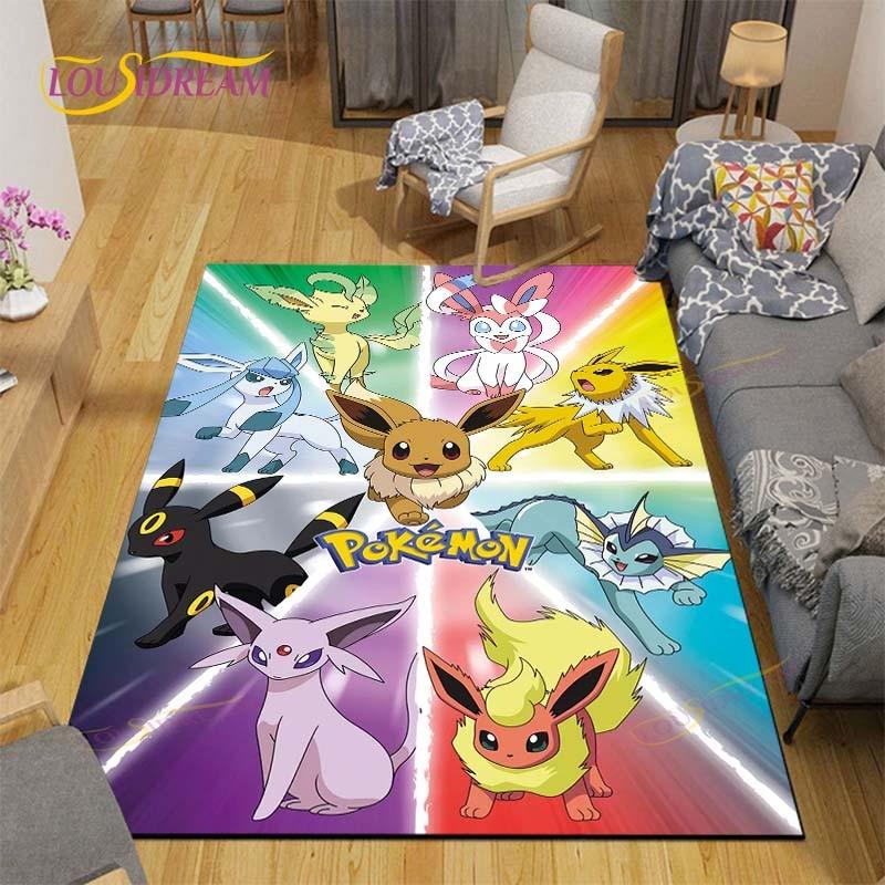 Χαλί Pokemon Χαλί Anime Παιδικά Χαλιά Σαλόνι Τραπεζάκι τσαγιού Χαλί Υπνοδωματίου Πλενόμενα Χαλιά Δαπέδου Χαλί Οικιακής Χρήσης Χαριτωμένο Χαλί