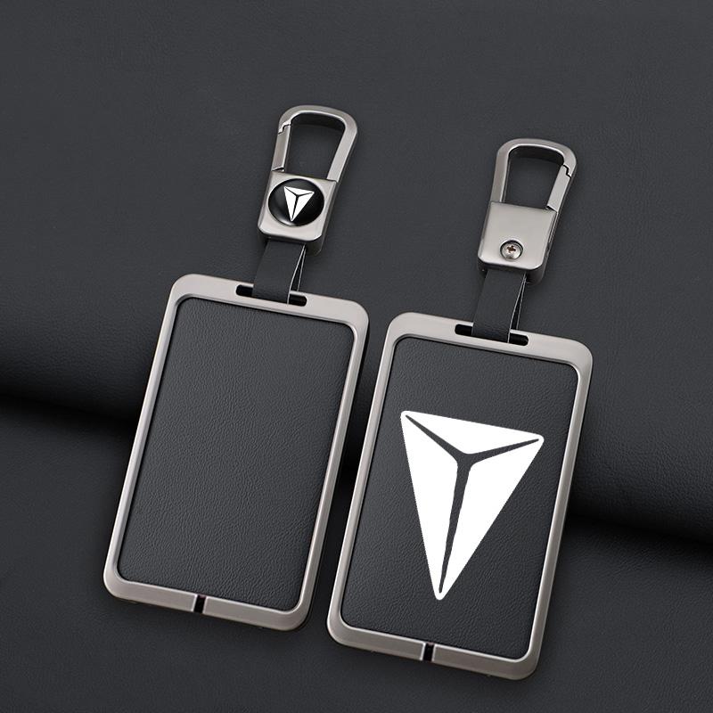 Zinc Alloy Leather Car Key Case Changan Deepal S7 Sl03 Nfc Card S07 L07 S05 S7I Sl03 G318 Car Remote Key Case Protective Cover