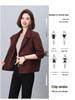 2024 Women's High-End Wool Coat: Petite Short Style with Suit Collar for Spring and Autumn
