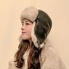 Russian Winter Earflap Hat Ear Protector Women's Hat Faux Fur Leather Snow Cap Ushanka Outdoor Fur Hat Thick Pilot Trapper Hats