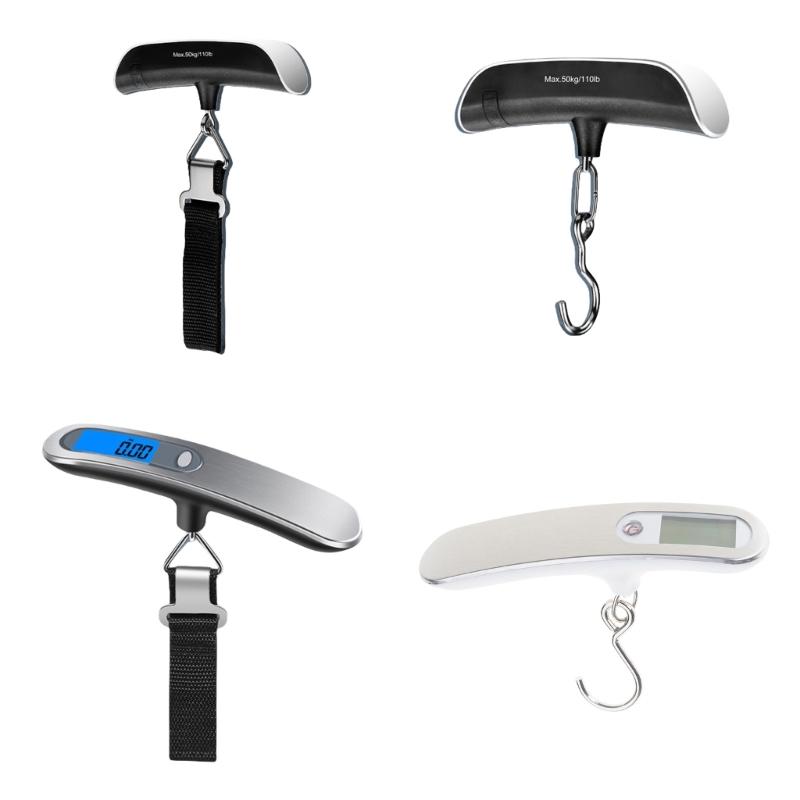 Electronic Balance Pocket Scale with LCD Display 50kg Capacity Hanging Scale for Accurate Luggage Weight Measurement