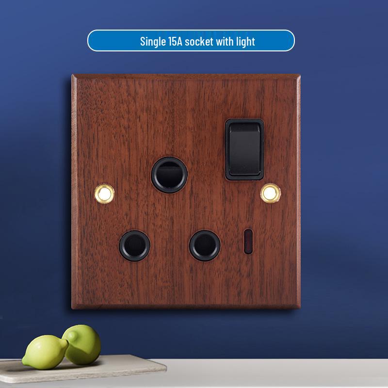 13A British Standard USB Switch Socket, Grey, Wall-Mounted, Multi-Function, One-Gang, Three-Hole Panel