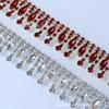 European & American Style Tassel Rhinestone Eyelet Chain for DIY Jewelry