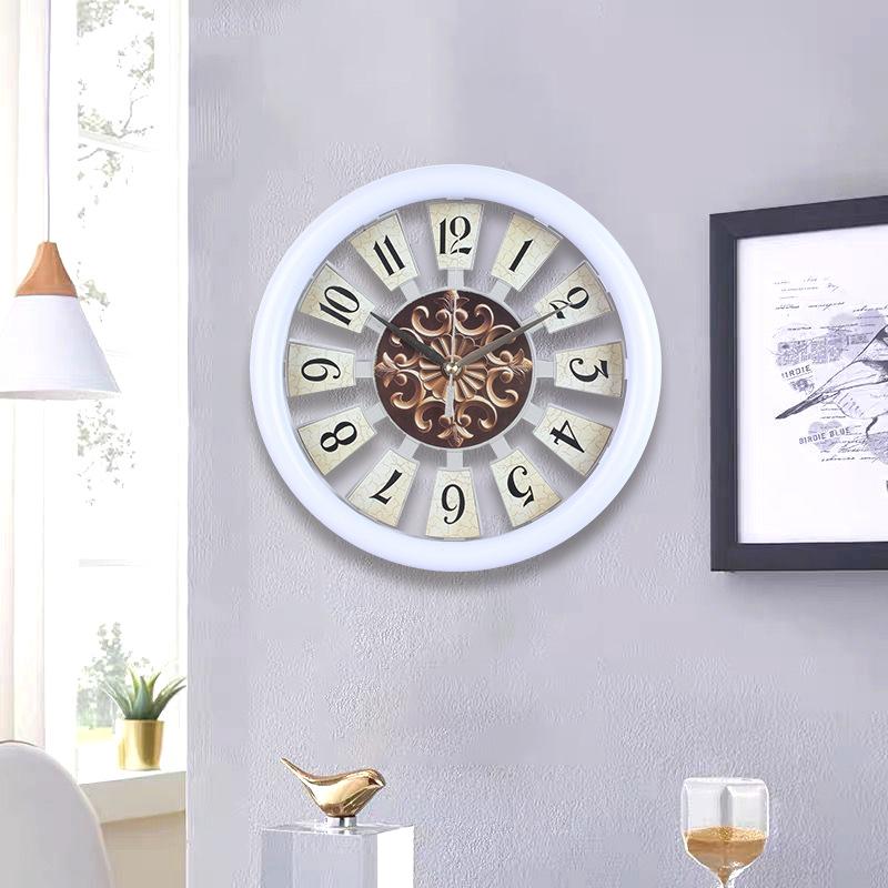 Bedroom Fashion Wall Clock Simple Creative Clock Personalized Restaurant Clock Retro Silent Wall Clock Living Room Home