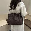 Large Sized Tote Bags For Women Soft PU Leather Pure Color Large Capacity Shopper Shoulder Crossbody Bag Quality Handbags