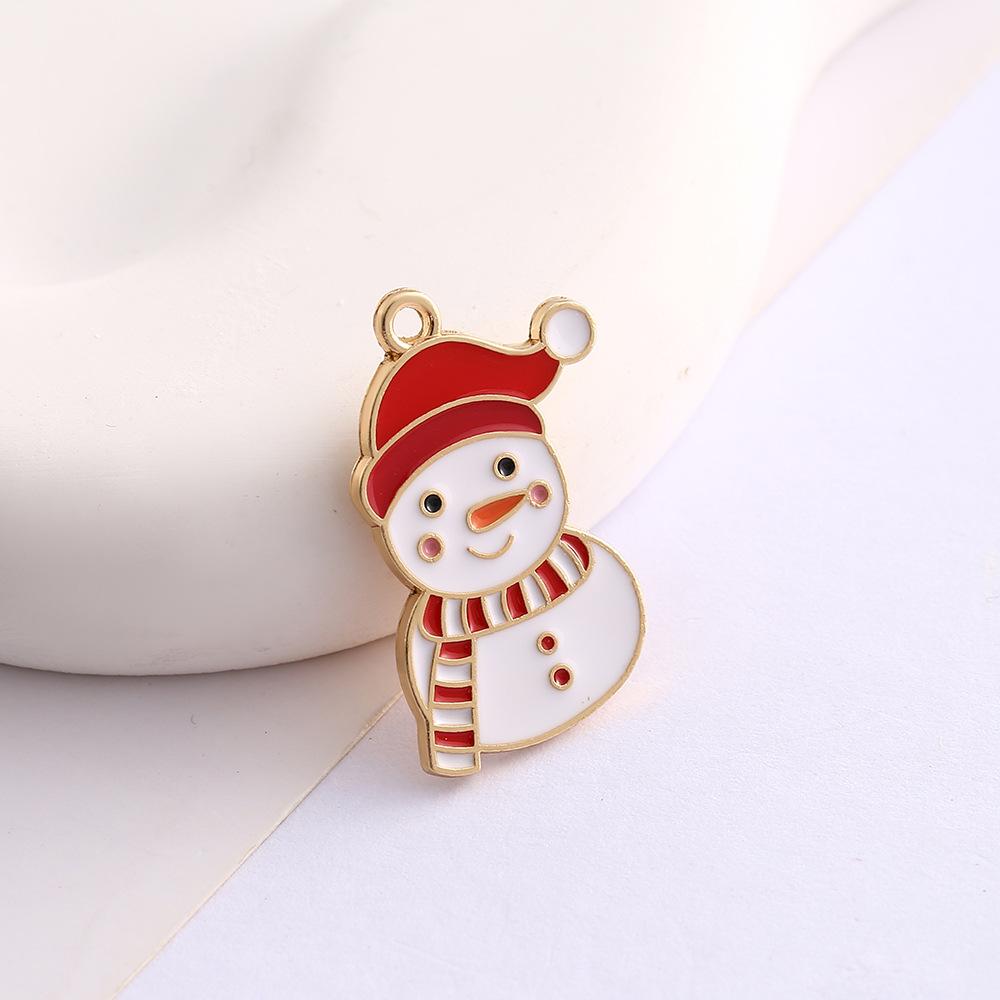 Alloy Drip Cartoon Santa Snowman Bells Diy Bracelet Pendant Pendant Accessories