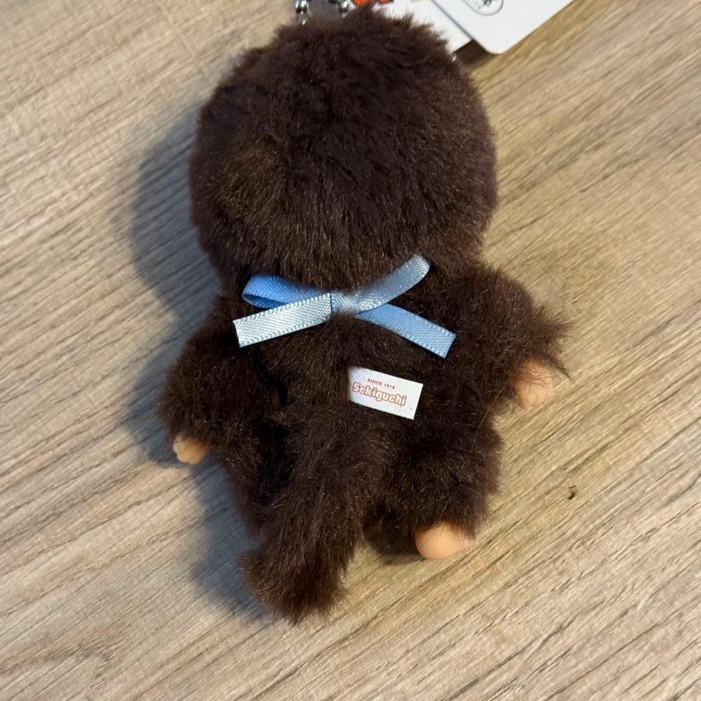 Monchhichi Babychichi Keychain Plush Sekiguchi Mascot Brown