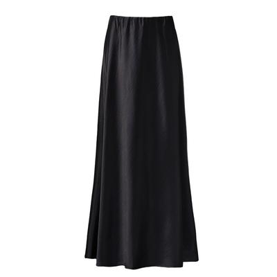 Acetate Fishtail Skirt Summer New Small A-line Skirt Women's Temperament Mid-length High-end Satin Skirt