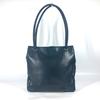 Chanel Vintage CC CC-Marke Umhängetasche Tragetasche Umhängetasche Leder Dunkelblau