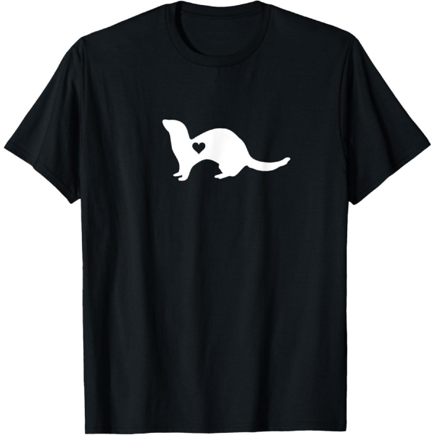Ferret Lover Gift Ferret Pet Owner T-Shirt S чёрный