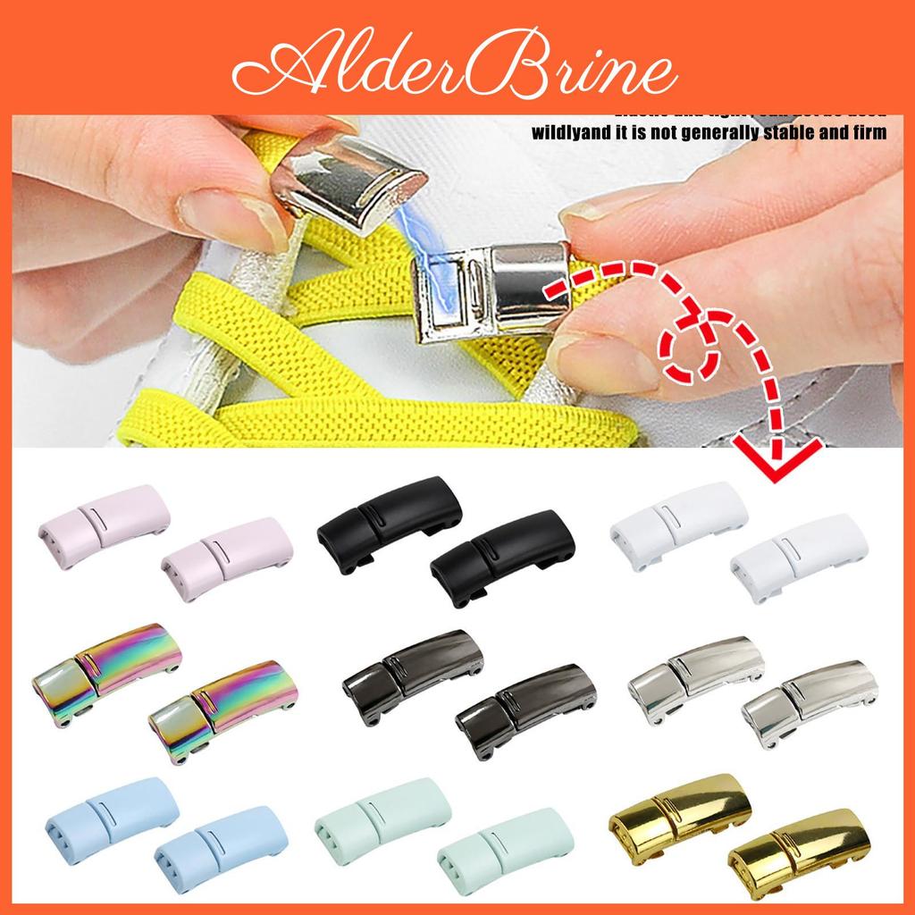 New Sagit Magnetic Metal Creative Magnetic Buckle Lazy Shoelace Buckle Elastic Shoelace Flat Belt Shoe Material Accessories