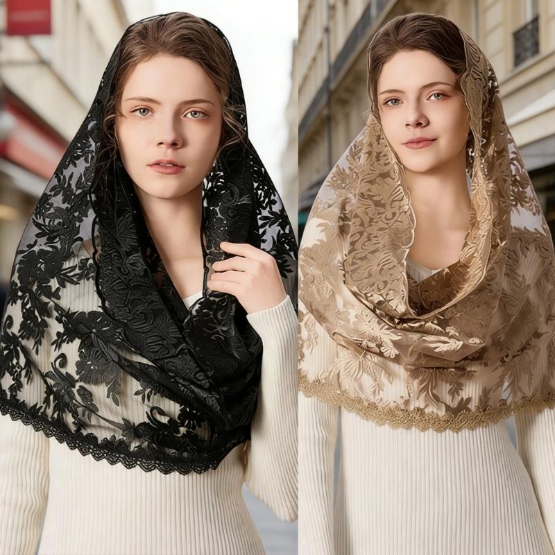 Functional Polyester Scarf Serves As Hair Band Neck Cover Or Mask Portable For Travel Elegant Use Comfortable Fabric