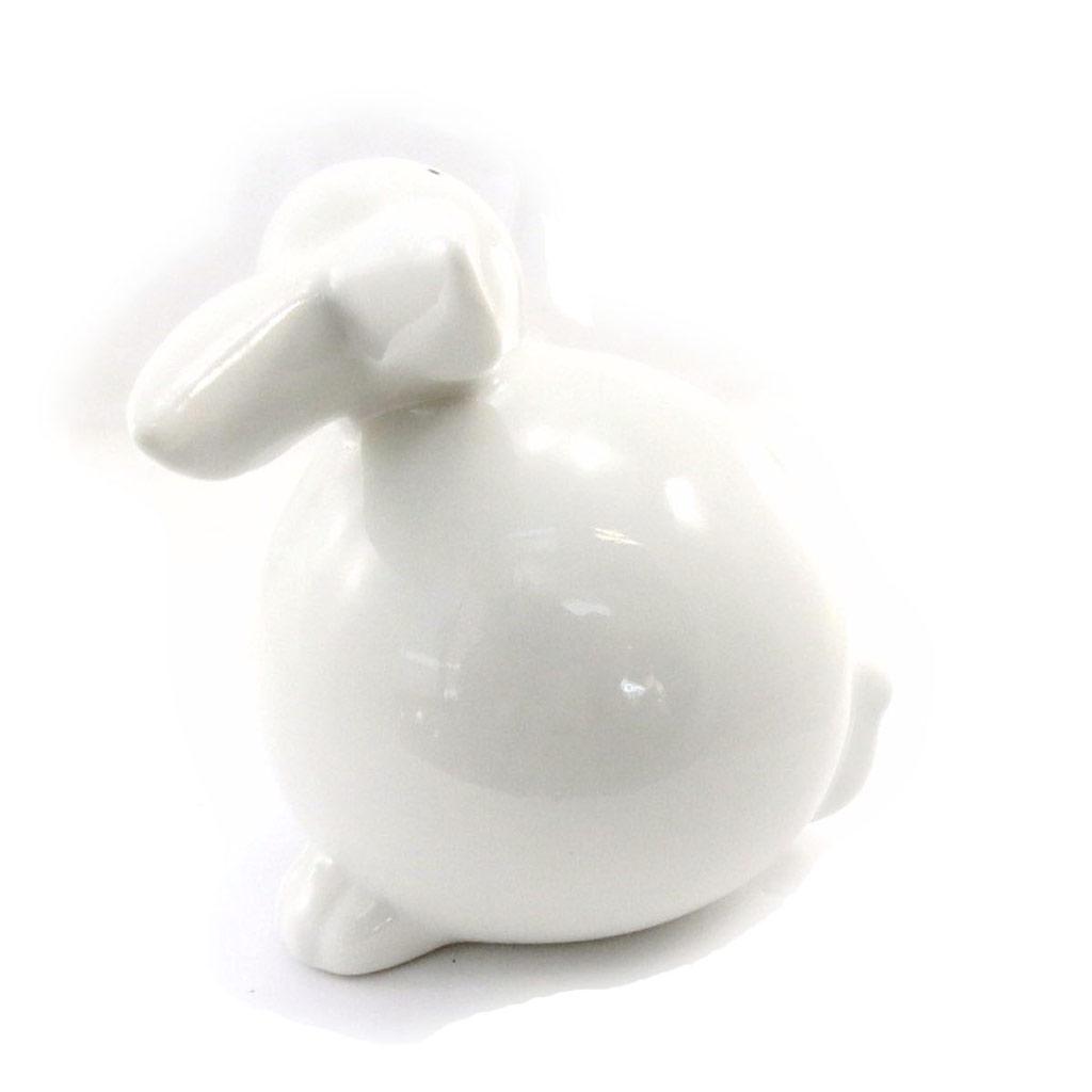 Les Trésors De Lily [J0555] - Figurine 'Lapin Blanc' céramique