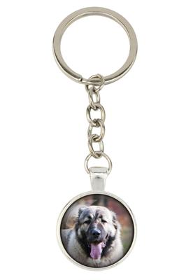 Caucasian Shepherd Dog, Caucasian Ovcharka - Keychain with Your Photo, Key Decoration, Bag Pendant from Brand