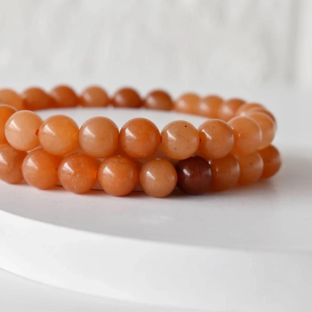 

Красный авантюриновый браслет, круглый браслет из бусин, браслет из драгоценных камней, 6 мм, 8 мм, 10 мм, хрустальные бусины, браслет из крахмального авантюрина ручной работы 4MM