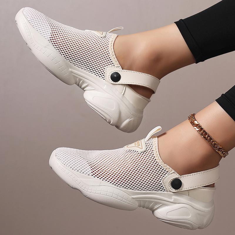 New fashionable summer anti-slip thick-soled high-fly woven thin style breathable, lightweight and casual sports sandals
