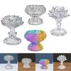 Candlestick Holder Candle Holders Ornament Decorative Flower Tealight Pillar Ghee Lamp