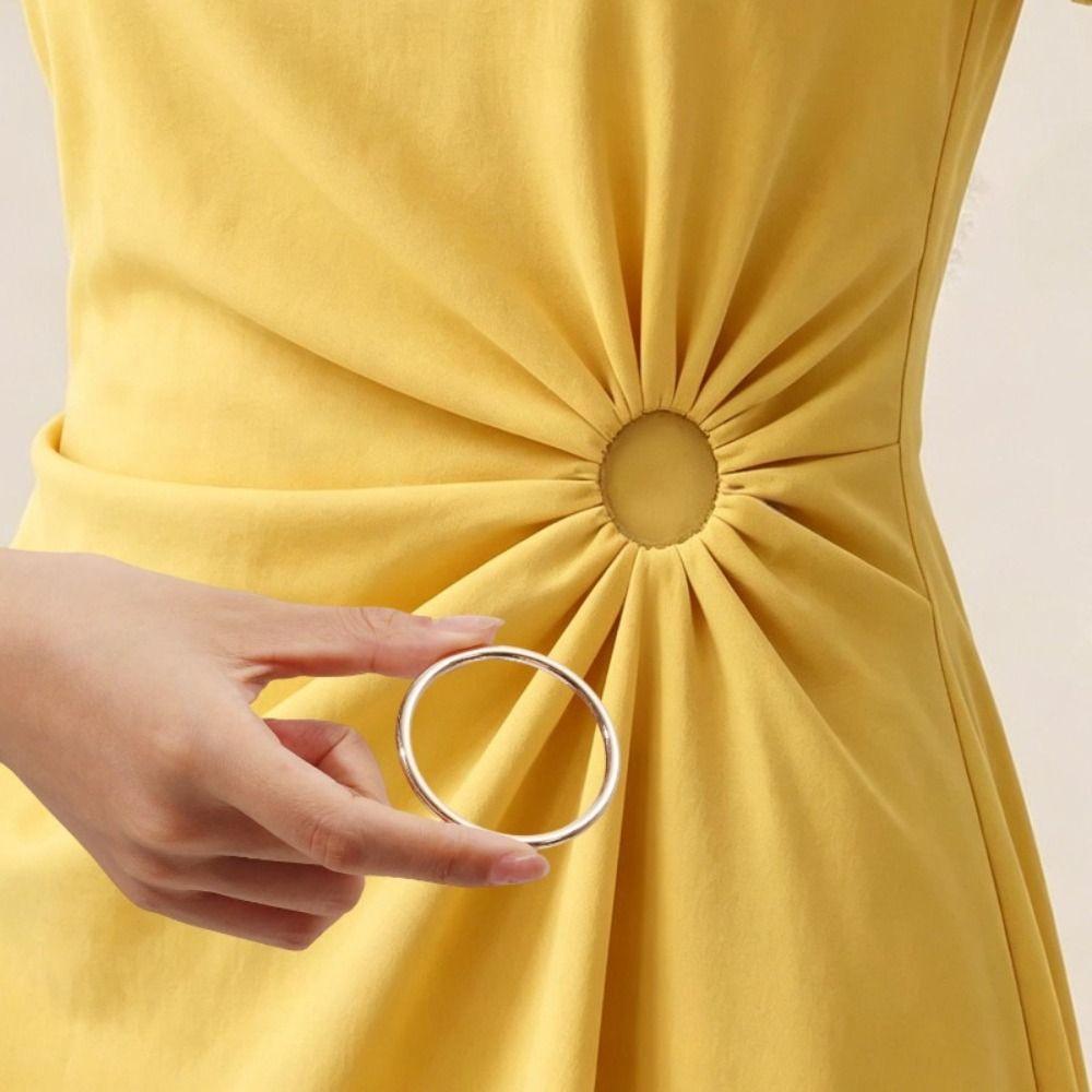 Adjustable Hem Clip Metal Ring No Sew Clip Creative Fabric Fastener For Dresses